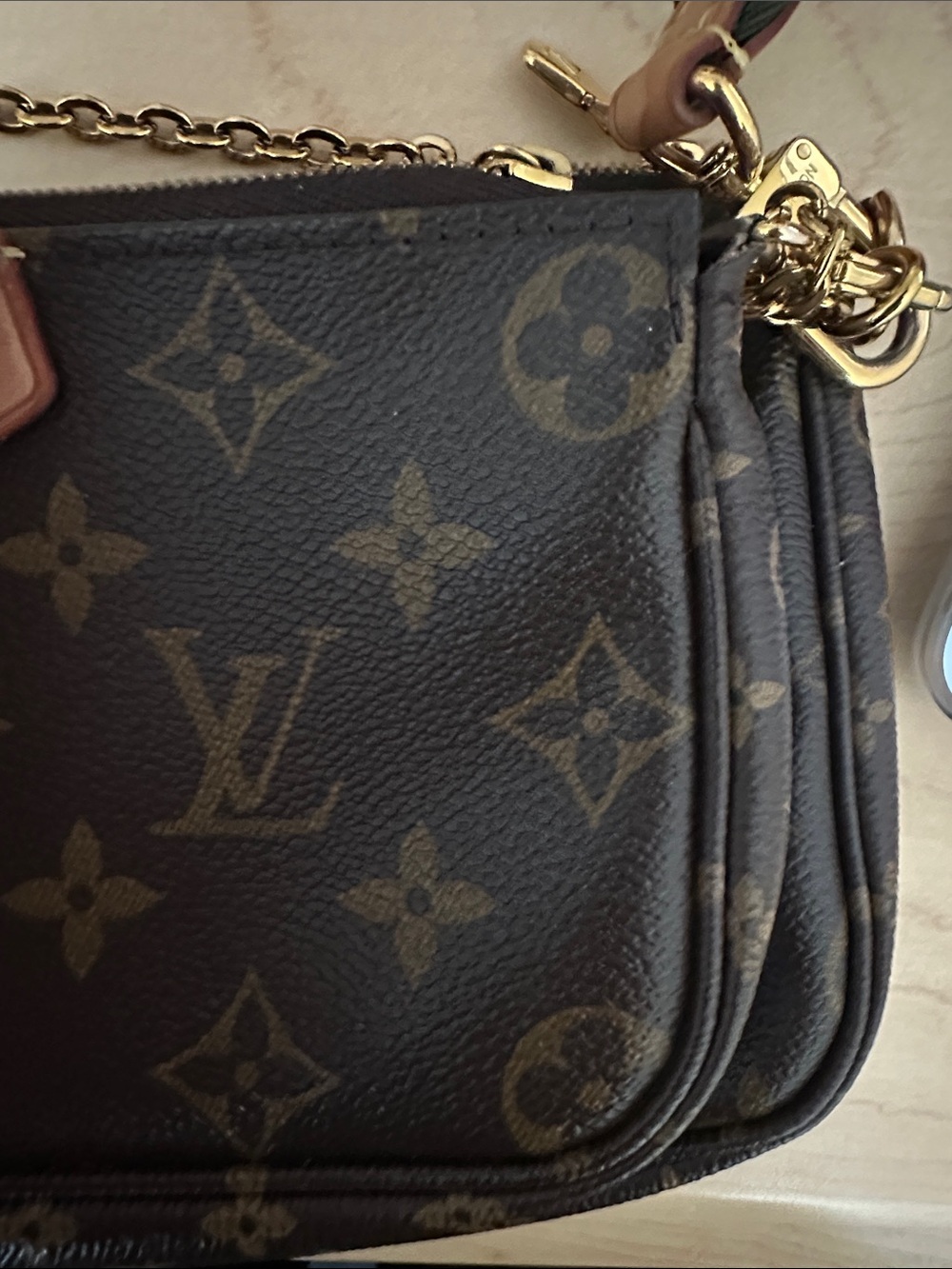 Authentic Louis Vuitton Multi Pochette Accessoires Khaki Full Set - Picture 9 of 17